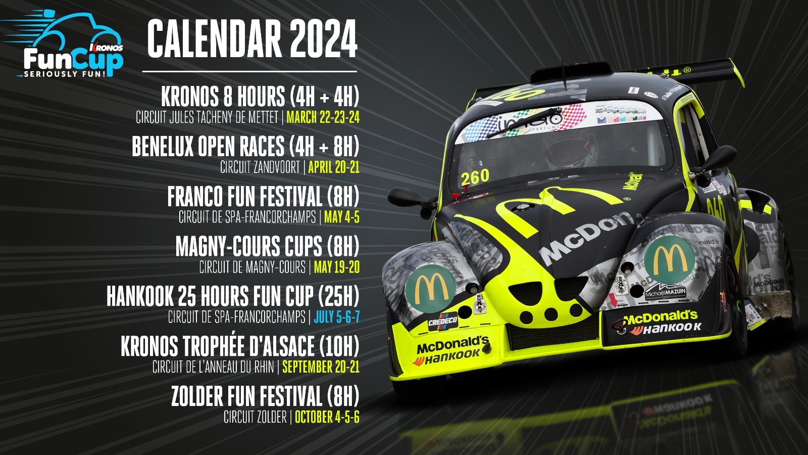 image 2 - Un calendrier 2024 encore amélioré pour la Fun Cup powered by Hankook 