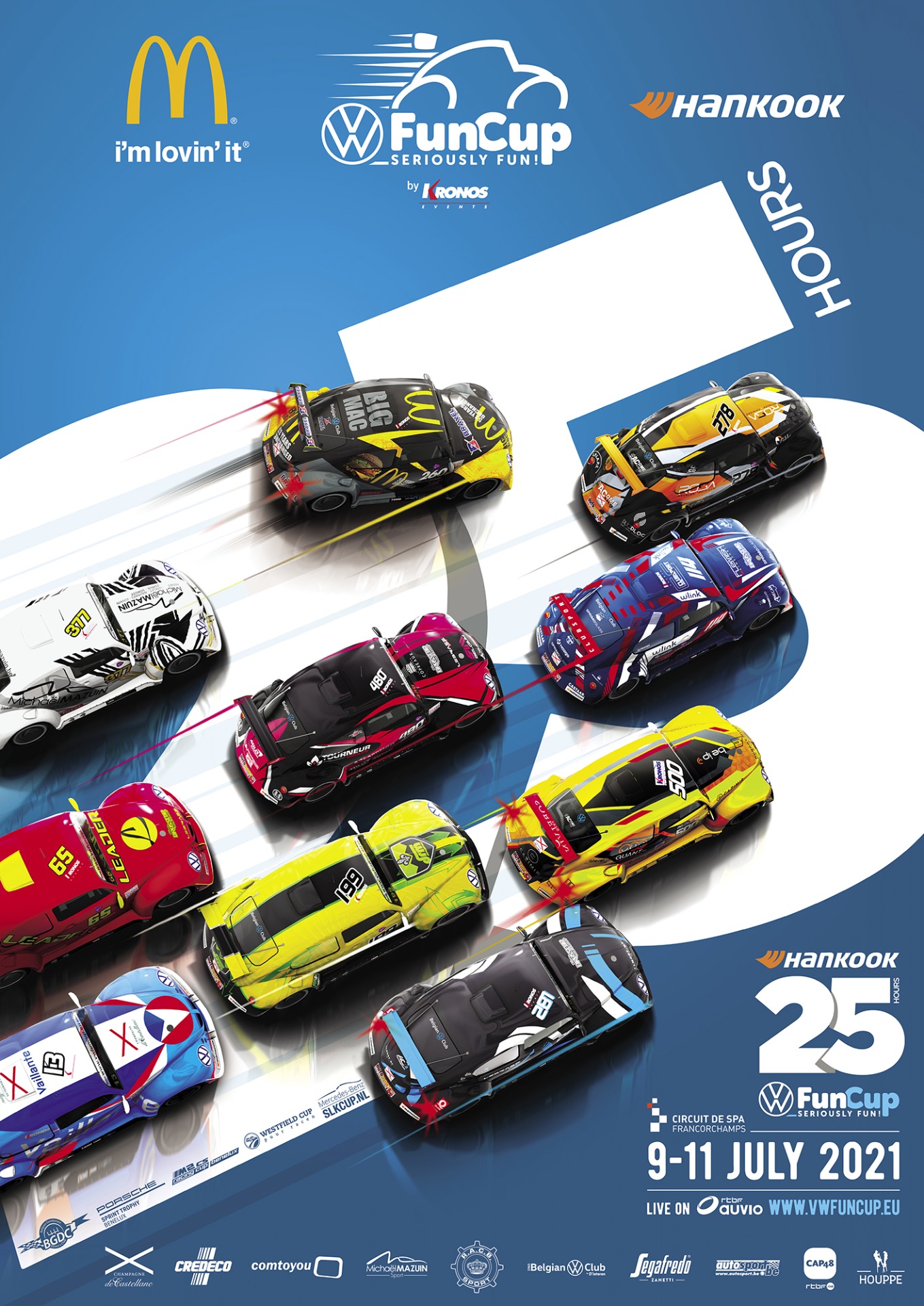 image 0 - L’affiche officielle des Hankook 25 Hours VW Fun Cup dévoilée